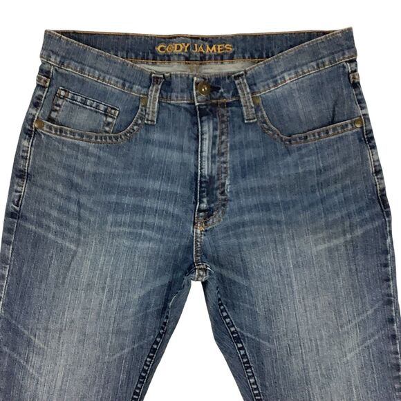 Cody James Jeans Mens 36X30 Fit 34X28 Blue Clovehitch Straight Mid Wash Cowboy - Picture 2 of 15
